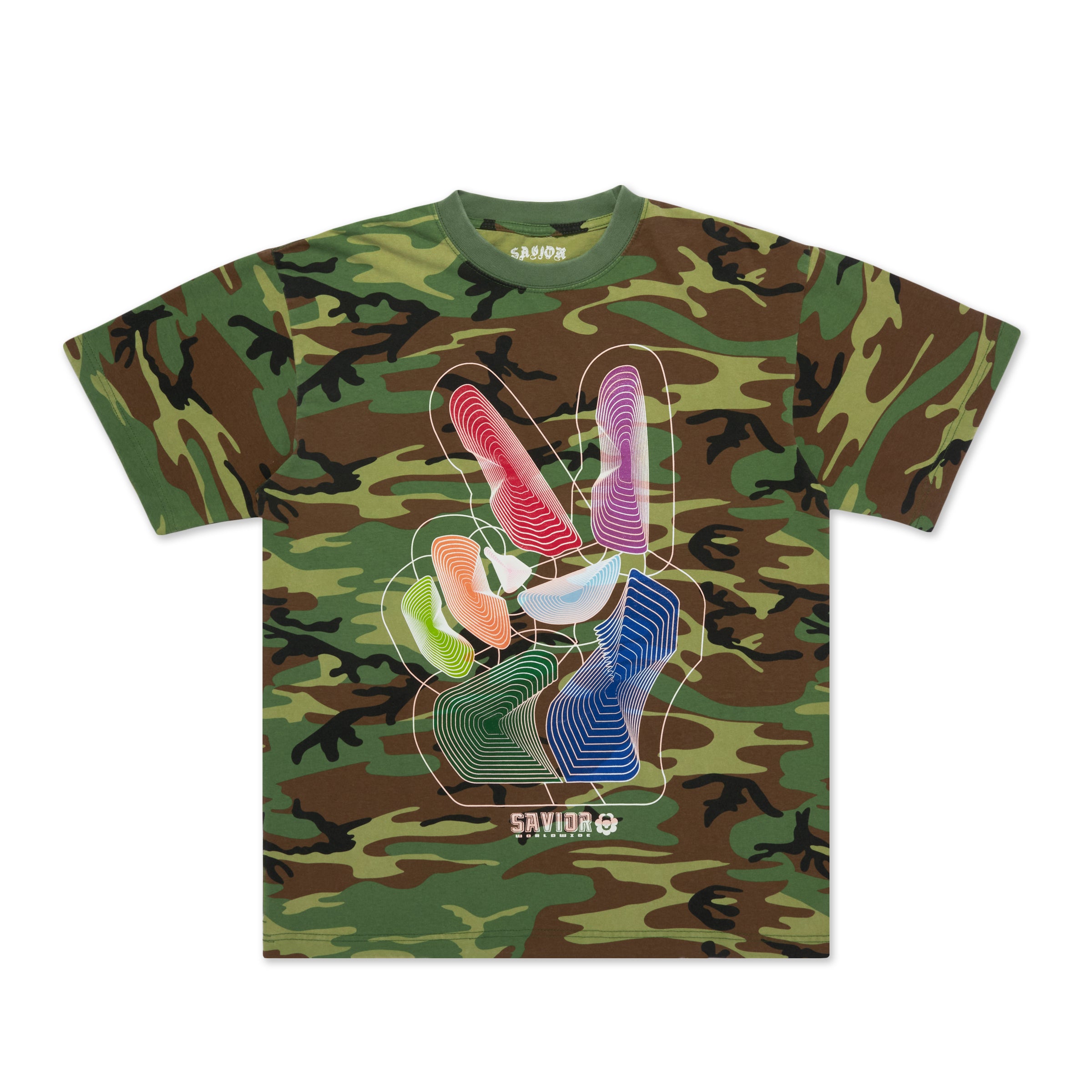 Savior Peace Camo Tee