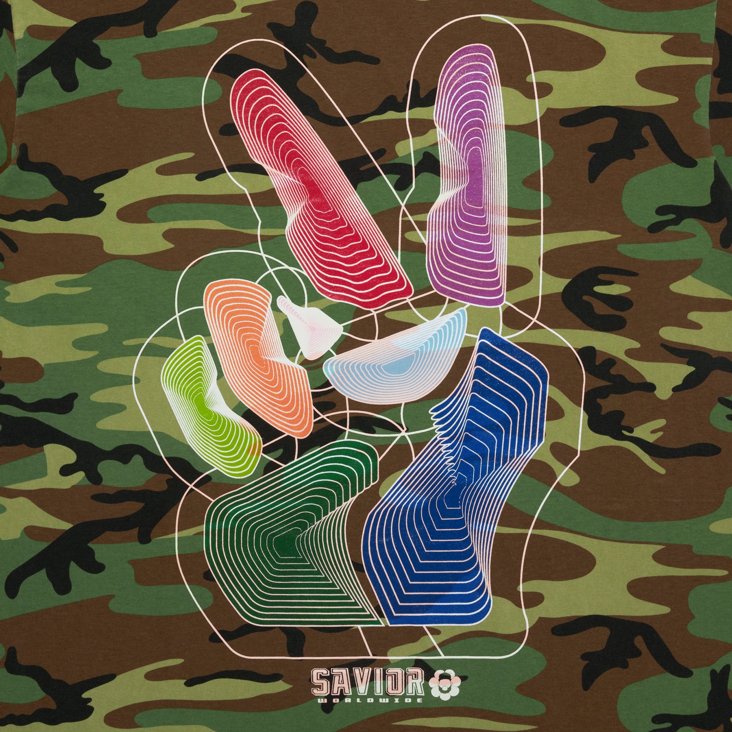 Savior Peace Camo Tee
