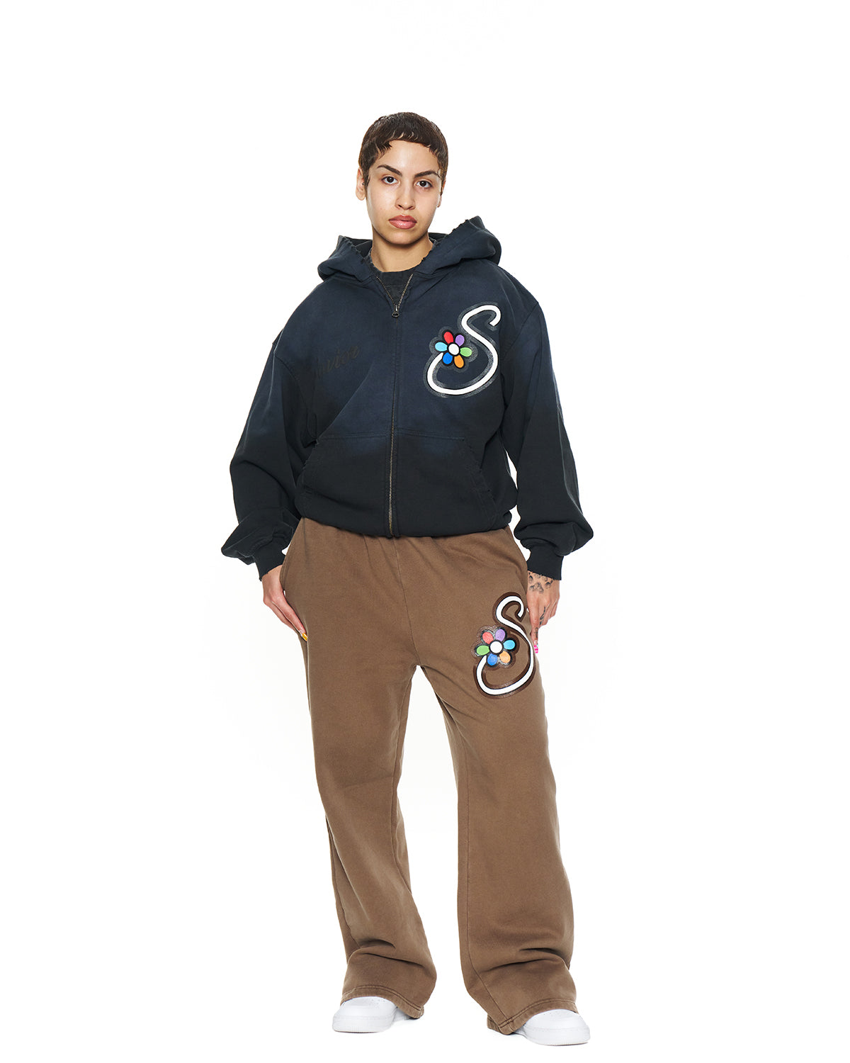 Smoke Blue OG "S" Zip Up