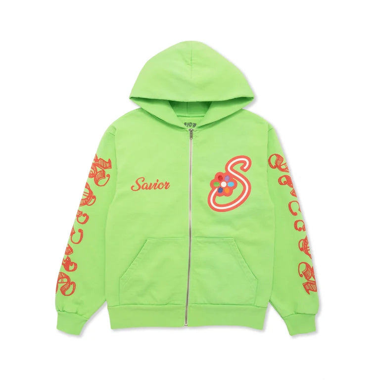 SAVIOR - LIME PLANT HOODIE