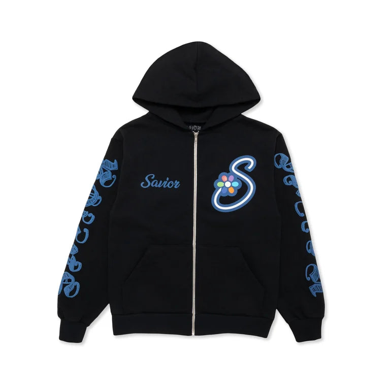 SAVIOR - NAVY PLANT HOODIE