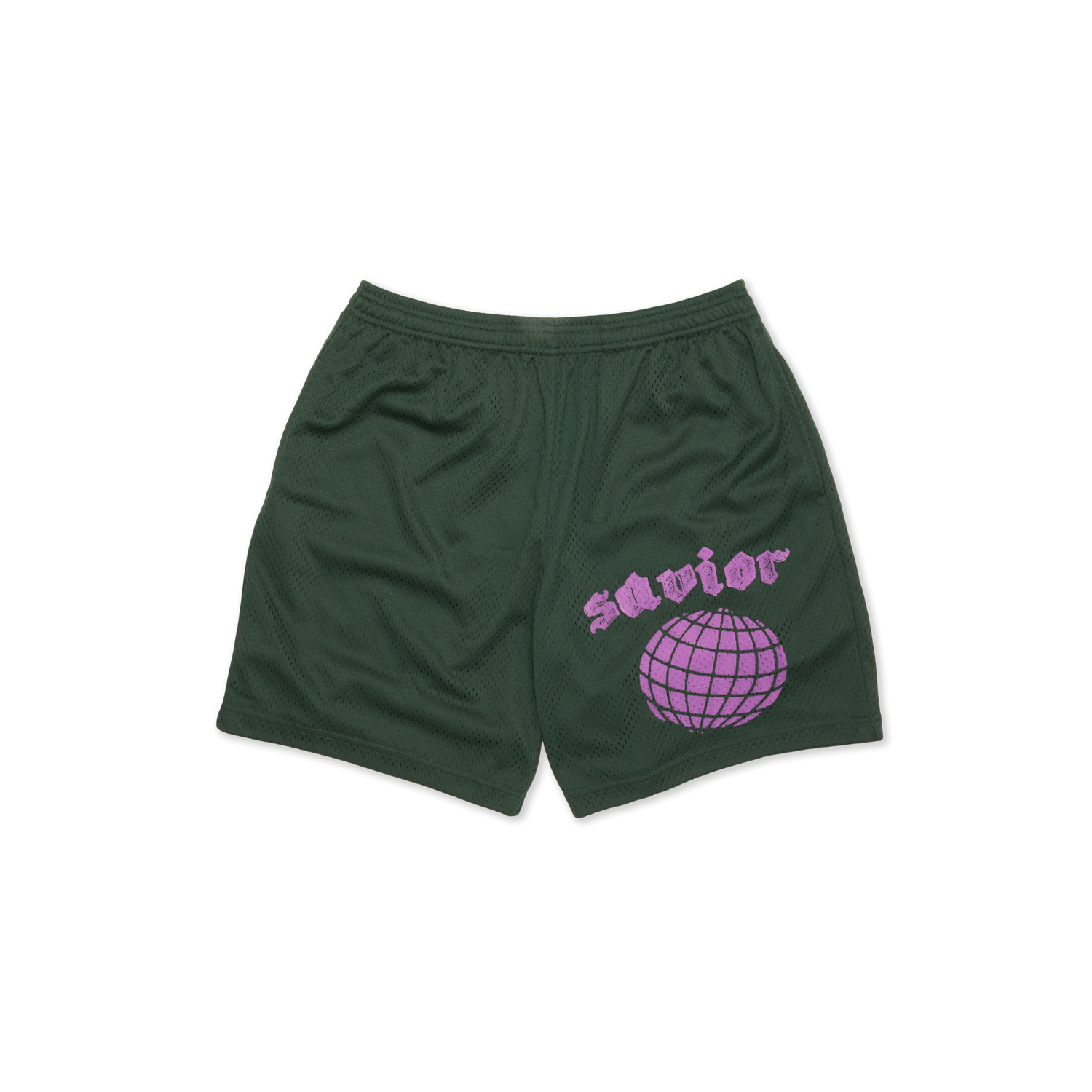 SAVIOR MESH SHORTS - FOREST GREEN