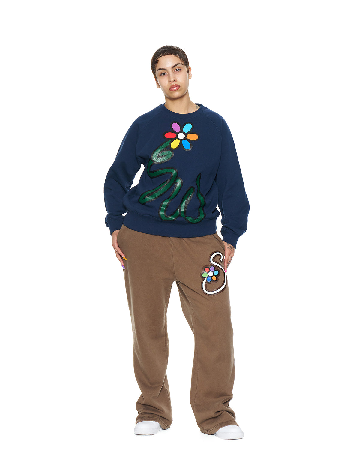 Navy Garden Sweatshirt